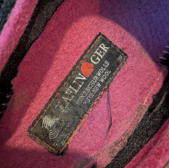 Haflinger Grizzly Holly Wool Clogs Grey Purple Size 39 (8) - Picture 12 of 14